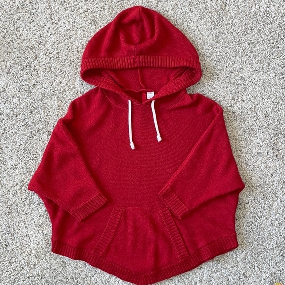 H&M DIVIDED hooded poncho 3/4 sleeve sweater in women’s size 2 - Picture 1 of 10